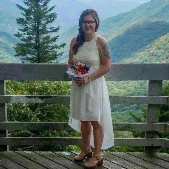 Jodi Kristopher White dress size 11 - Picture 8 of 8